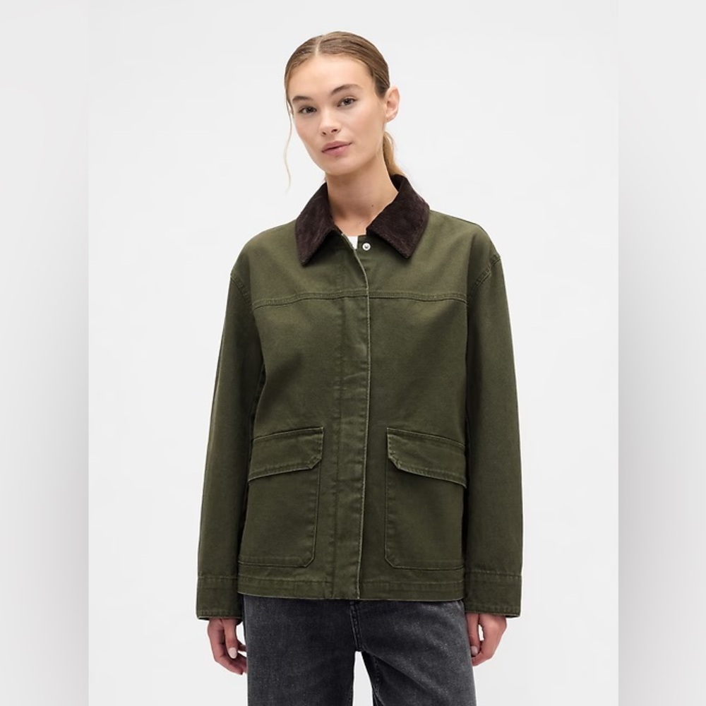 Gap Factory Relaxed Canvas Barn Jacket